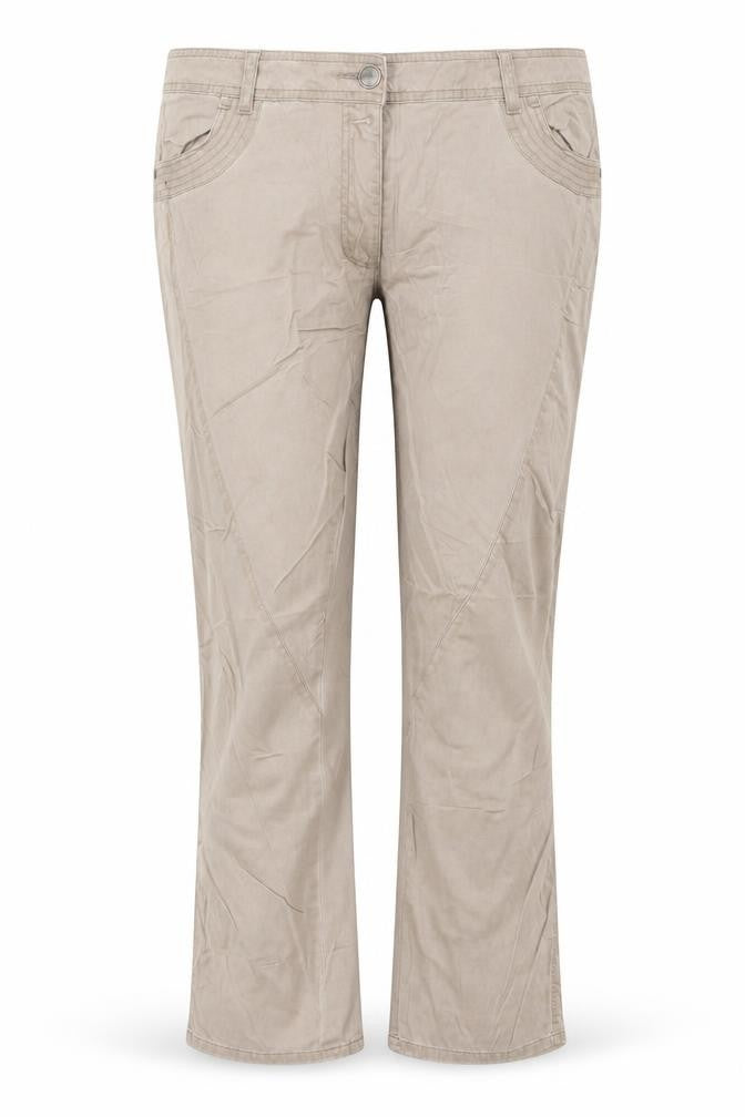 Gina Womens Beige   Trousers  Size 14 L23 in