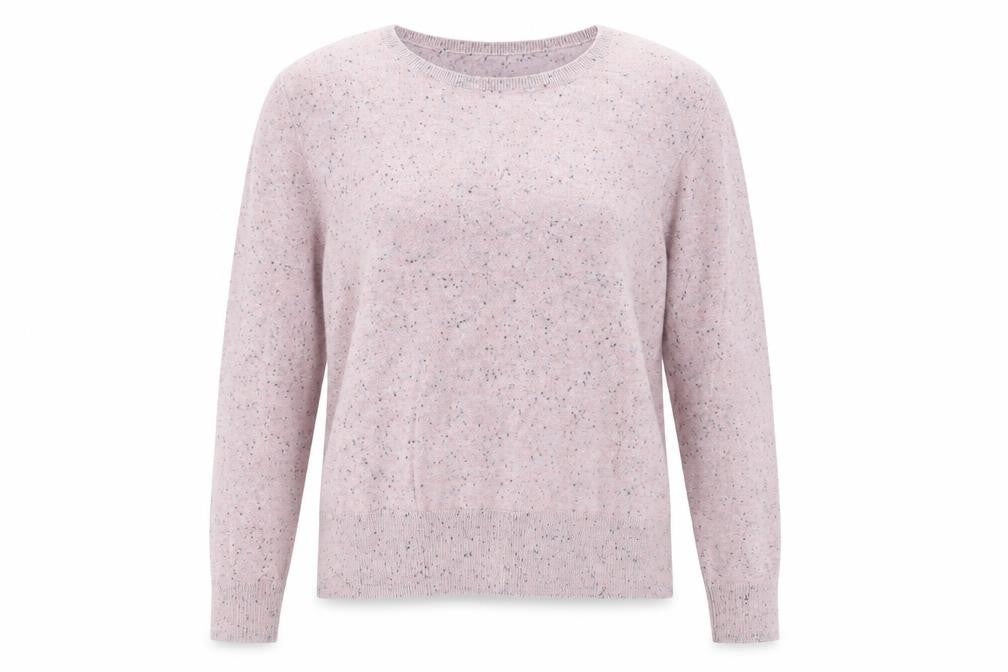 Front view of H&M women’s pink jumper, size L