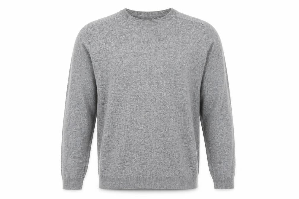 Front view of Next men’s grey jumper, size XL
