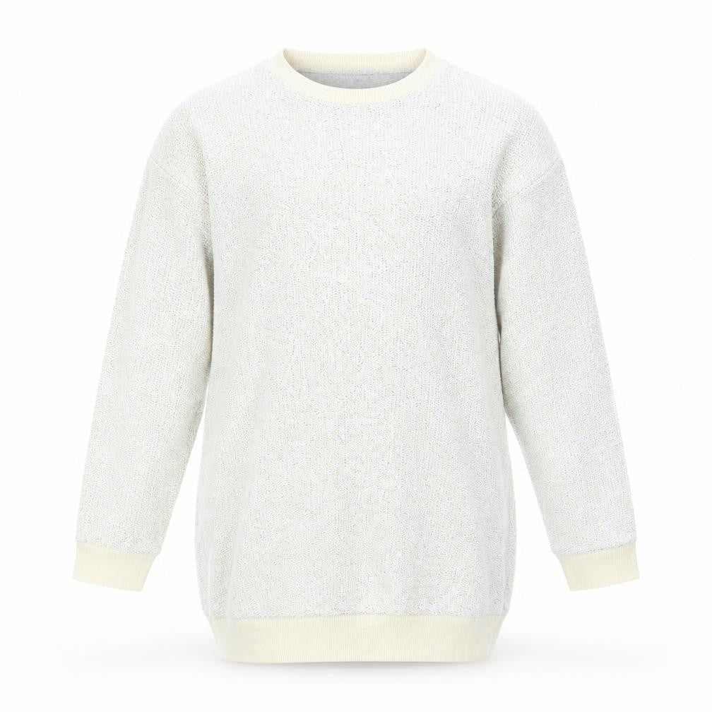 Front view of Next girls’ ivory pullover sweatshirt, size 10, years