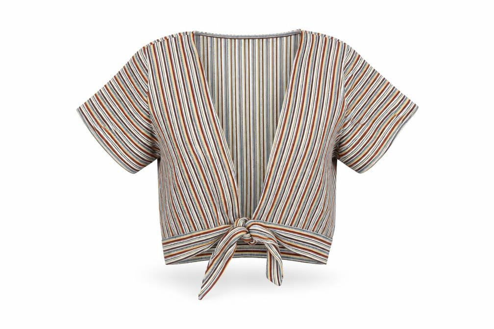 Pull & Bear Womens Multicoloured Striped  Shrug Jumper Size S