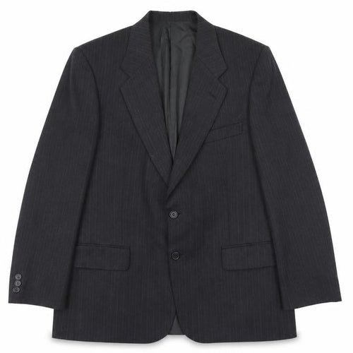 Preworn Mens Grey Striped  Jacket Suit Jacket Size L