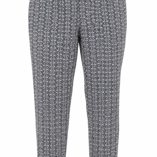 Katherine Barclay Womens Blue Geometric  Trousers  Size 14 L25 in