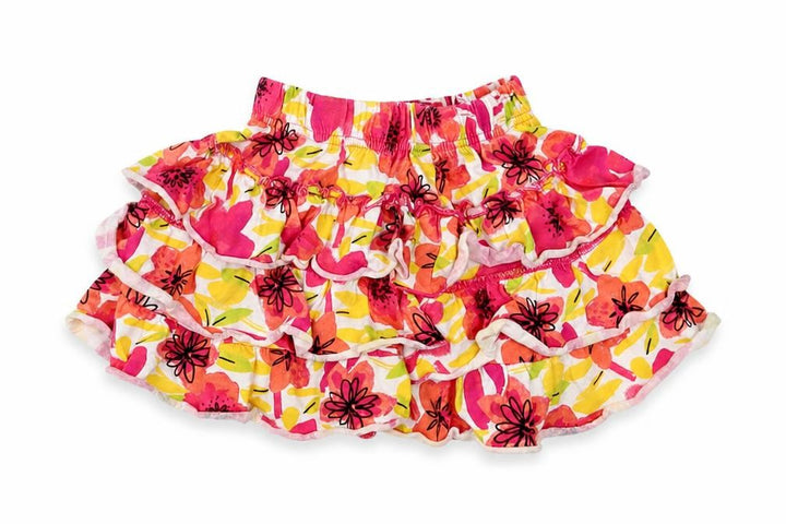 Nutmeg Girls Pink Floral Jersey Peasant Skirt Size 2-3 Years