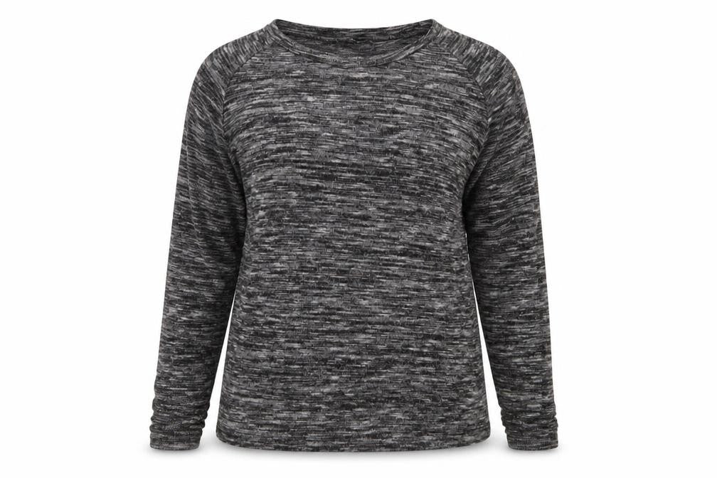 Papaya Womens Grey  Jersey Basic Blouse Size 14