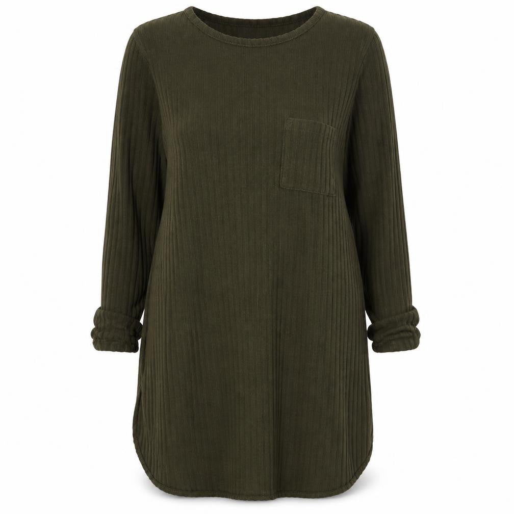 Front view of Primark women’s green tunic blouse, size XS