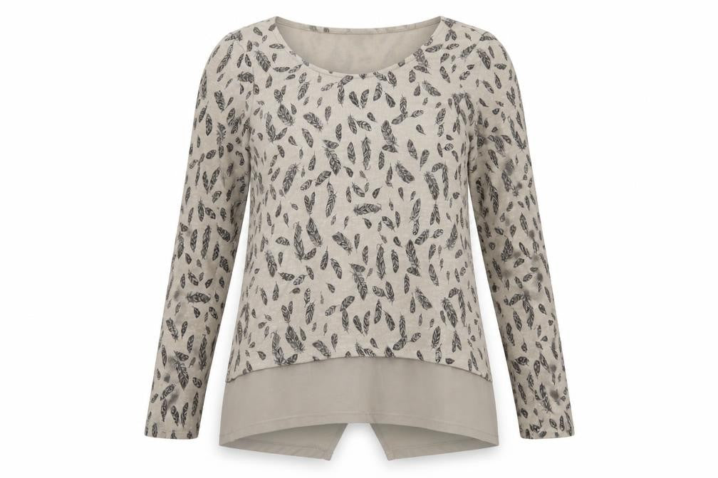 M&Co Womens Brown Geometric Knit Pullover Jumper Size 10