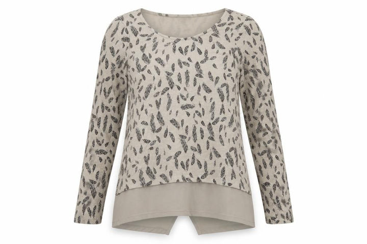 M&Co Womens Brown Geometric Knit Pullover Jumper Size 10