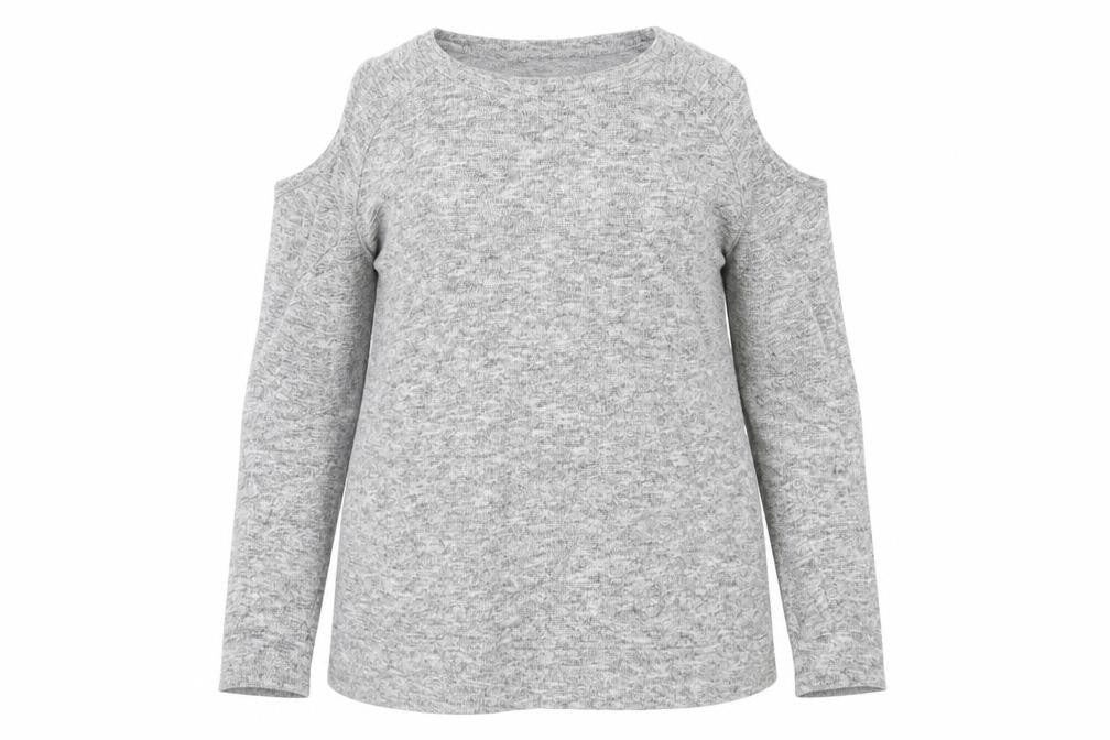 Papaya Womens Grey  Knit Pullover Jumper Size 14