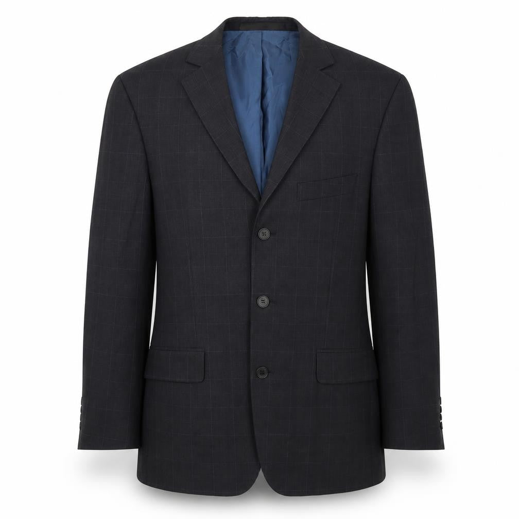 Marks and Spencer Mens Grey Check  Jacket Suit Jacket Size 38