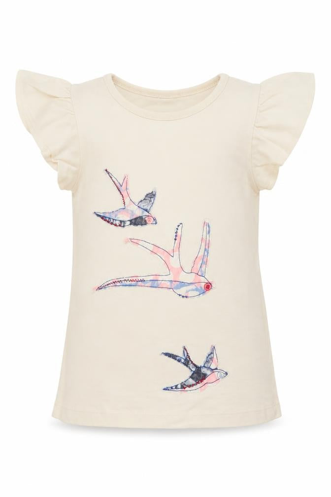 Store Twenty One Girls Ivory   Basic T-Shirt Size 3-4 Years
