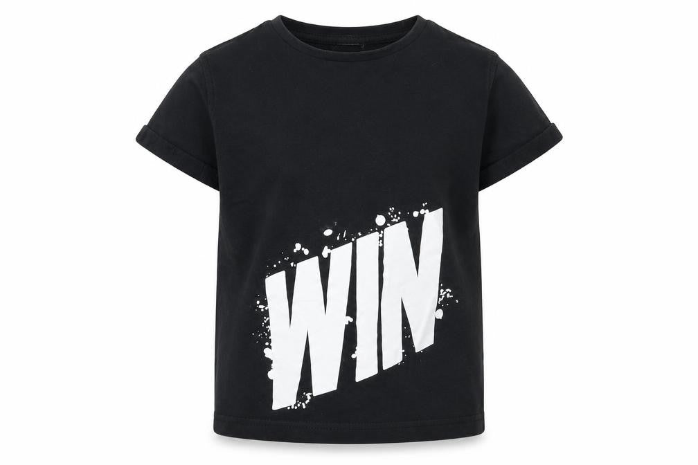 George Boys Black   Basic T-Shirt Size 5-6 Years  - Win
