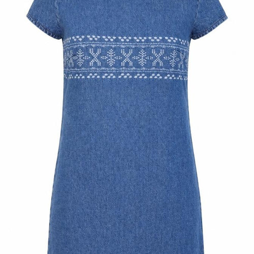 Preworn Womens Blue Geometric  Shift  Size S