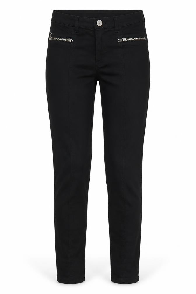 Front view of H&M girls’ black cropped jeans, size 11, years