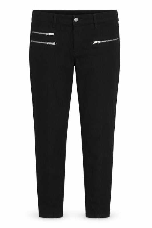 Front view of George women’s black skinny jeans, size UK 40, 30-inch leg
