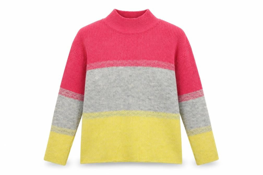 M&Co Womens Multicoloured  Knit Pullover Jumper Size 12