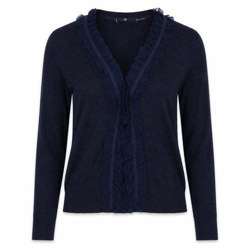 Preworn Womens Blue  Knit Cardigan Jumper Size M