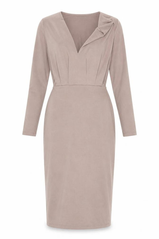 Front view of ASOS women’s pink pencil dress, size UK 8