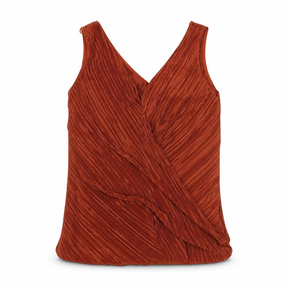 Preworn Womens Orange   Basic Blouse Size 8