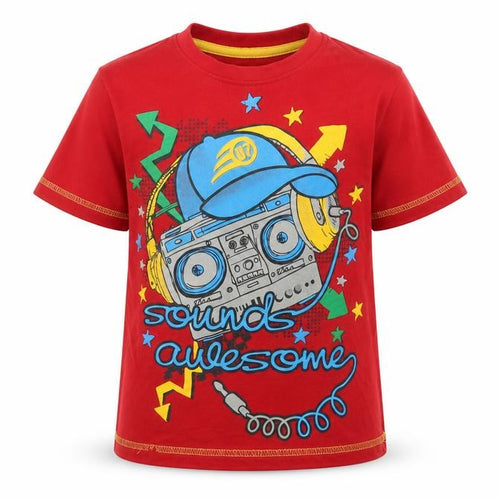 St Bernard Boys Red   Basic T-Shirt Size 5 Years