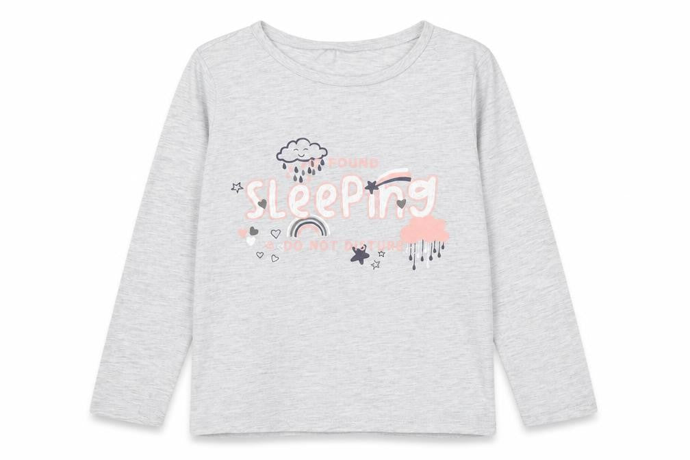 George Girls Grey   Basic T-Shirt Size 6-7 Years