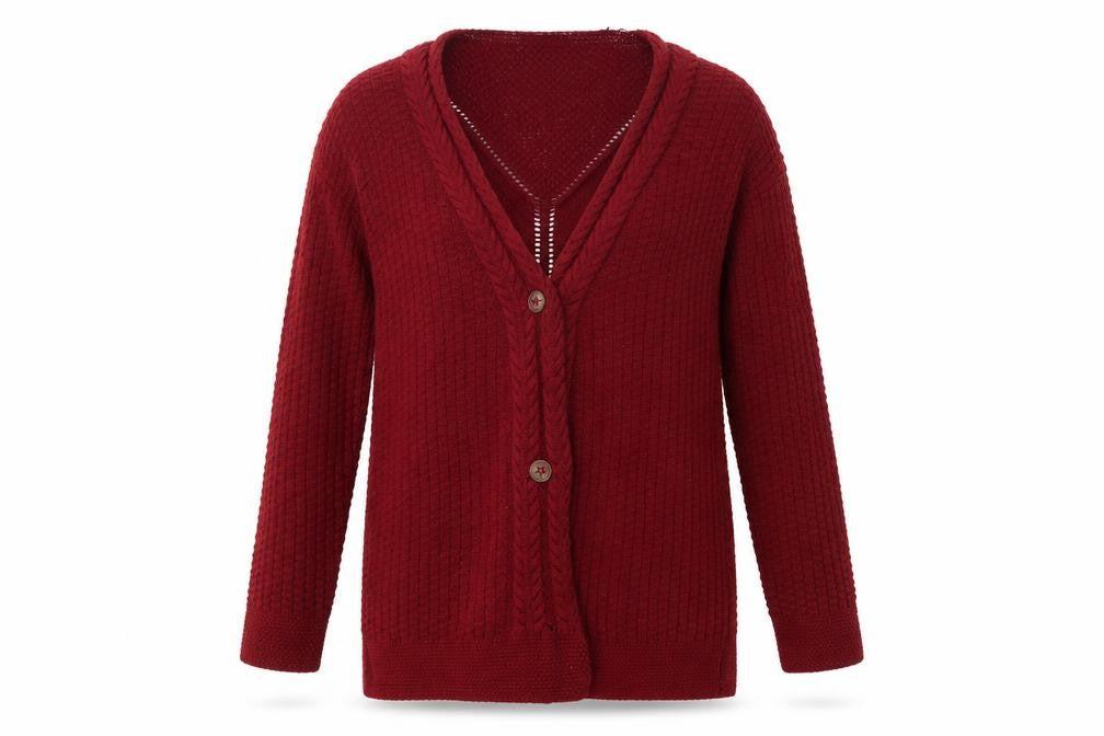 Boohoo Womens Red   Cape Jumper Size S