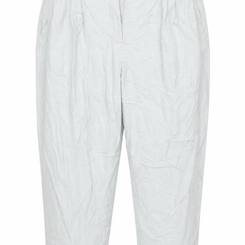 ASOS Womens Green   Cropped Trousers Size 14 L24 in