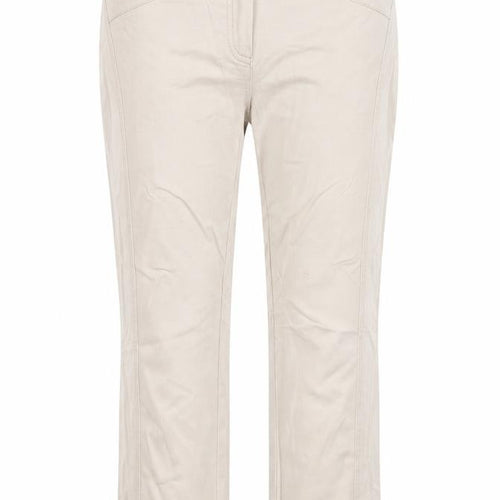 Leruzzi Womens Beige   Trousers  Size 12 L23 in