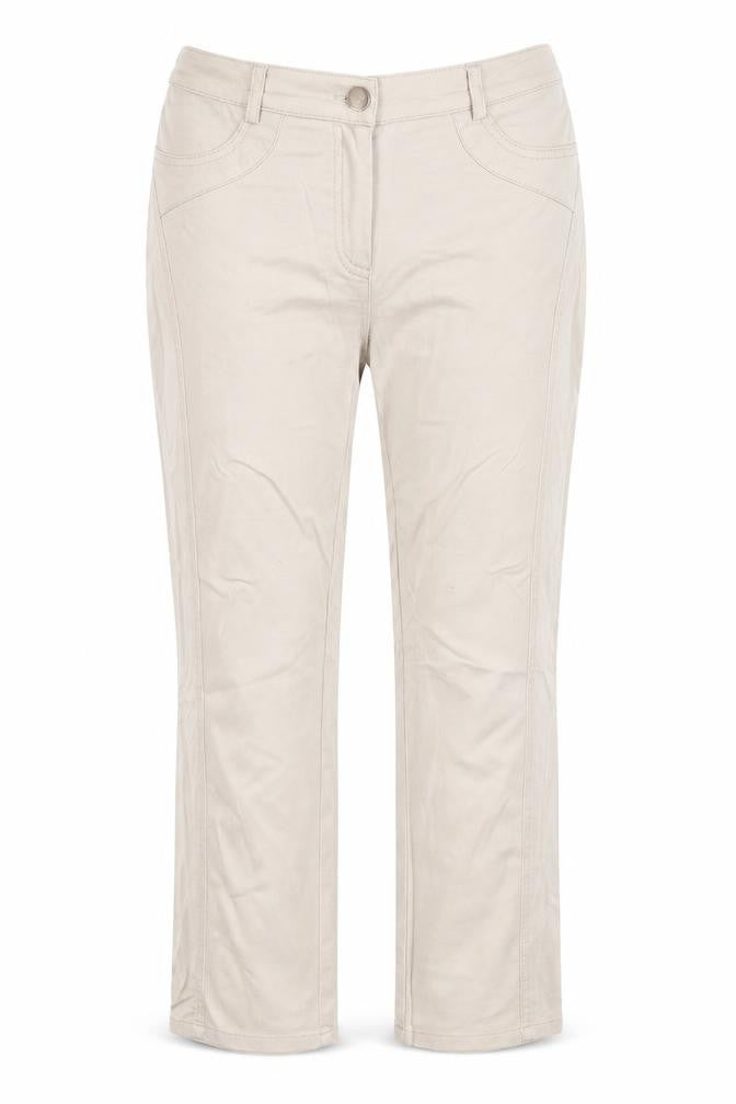 Leruzzi Womens Beige   Trousers  Size 12 L23 in
