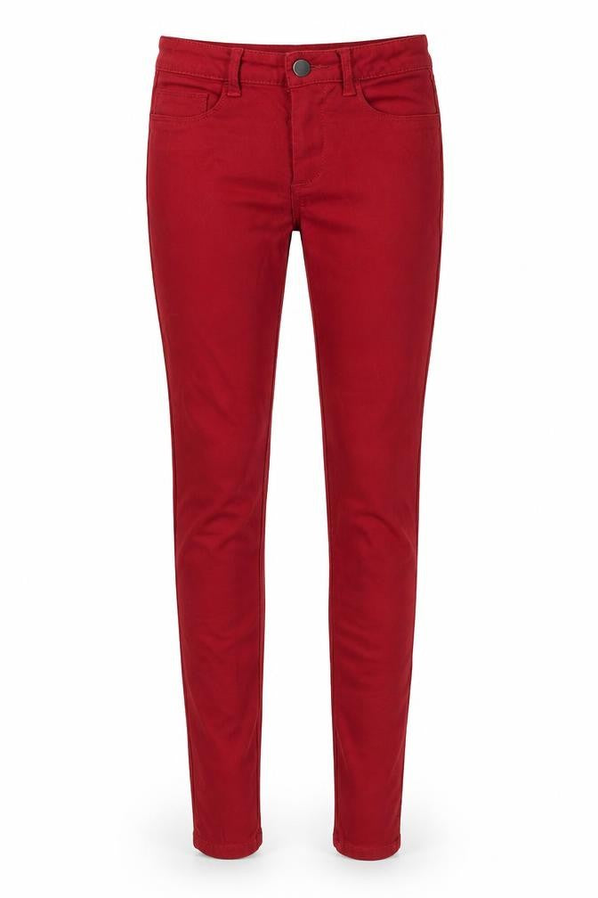 Piecee Womens Red   Skinny Jeans Size 24 in L31 in