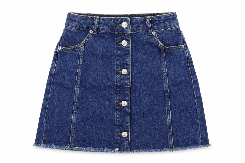 Topshop Womens Blue   A-Line Skirt Size 8