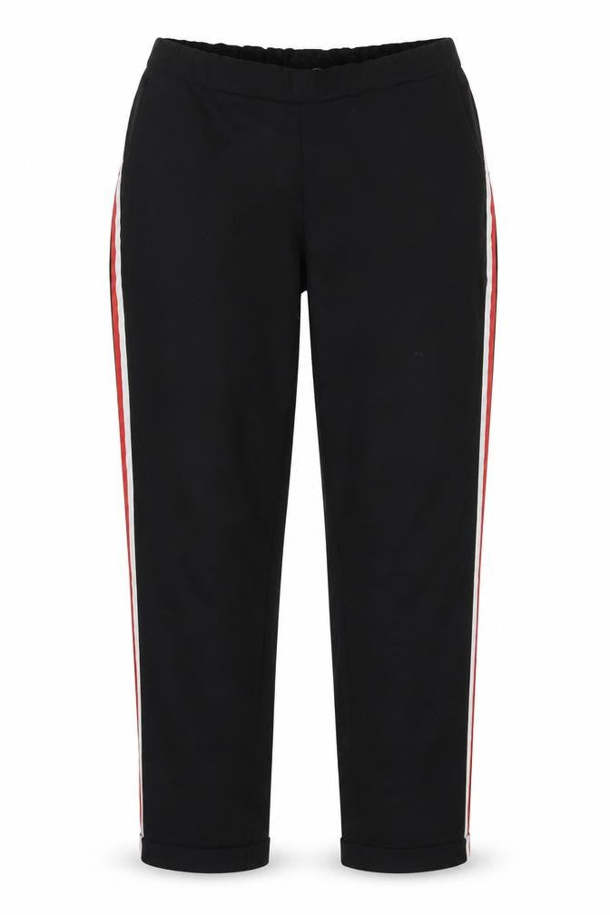 New Look Womens Black Striped  Trousers  Size 8 L28 in