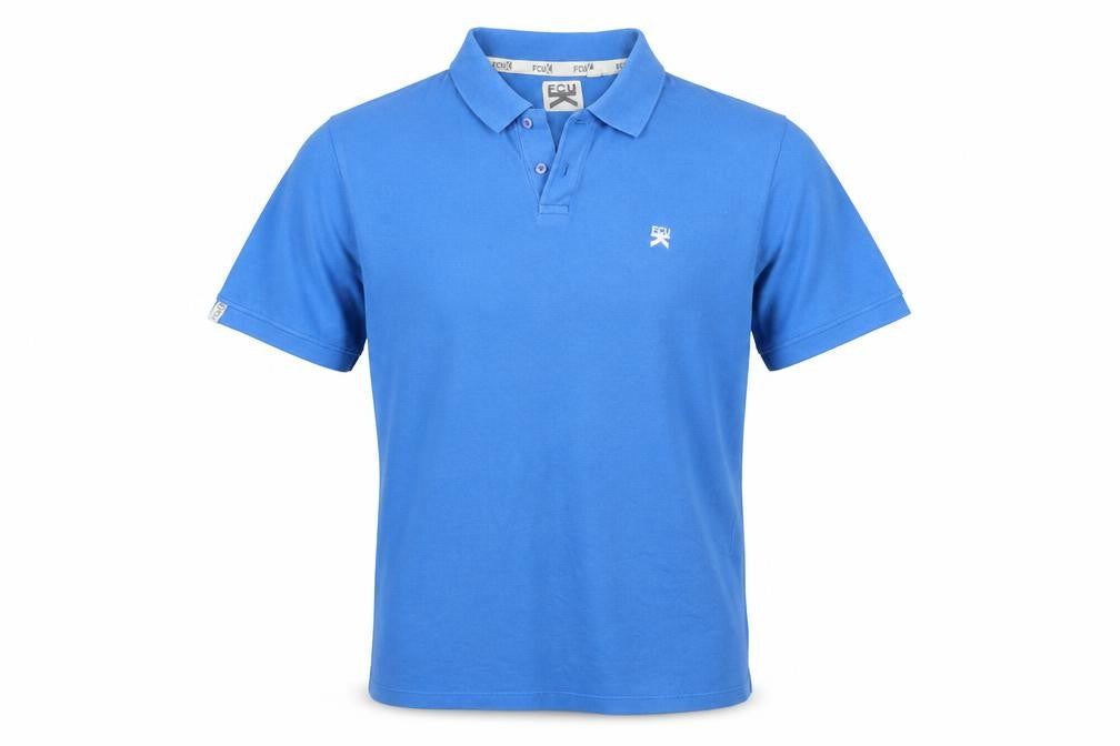 FCU Mens Blue    Polo Size M