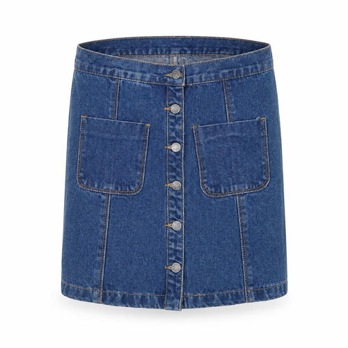 The Rockin Rev Womens Blue   A-Line Skirt Size 10