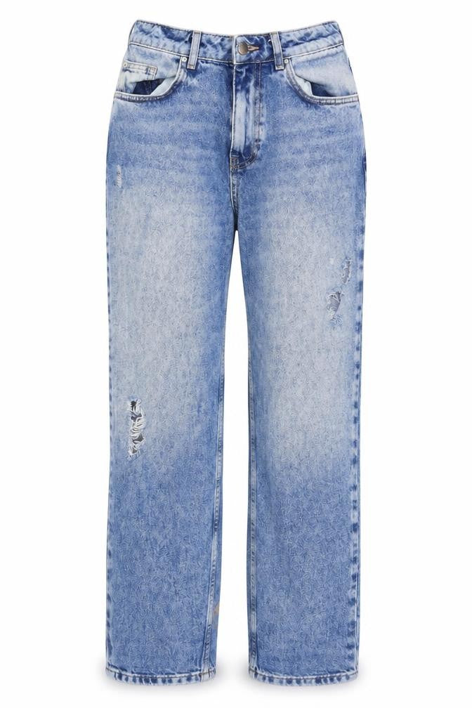DENIMCO Womens Blue   Straight Jeans Size 10 L30 in