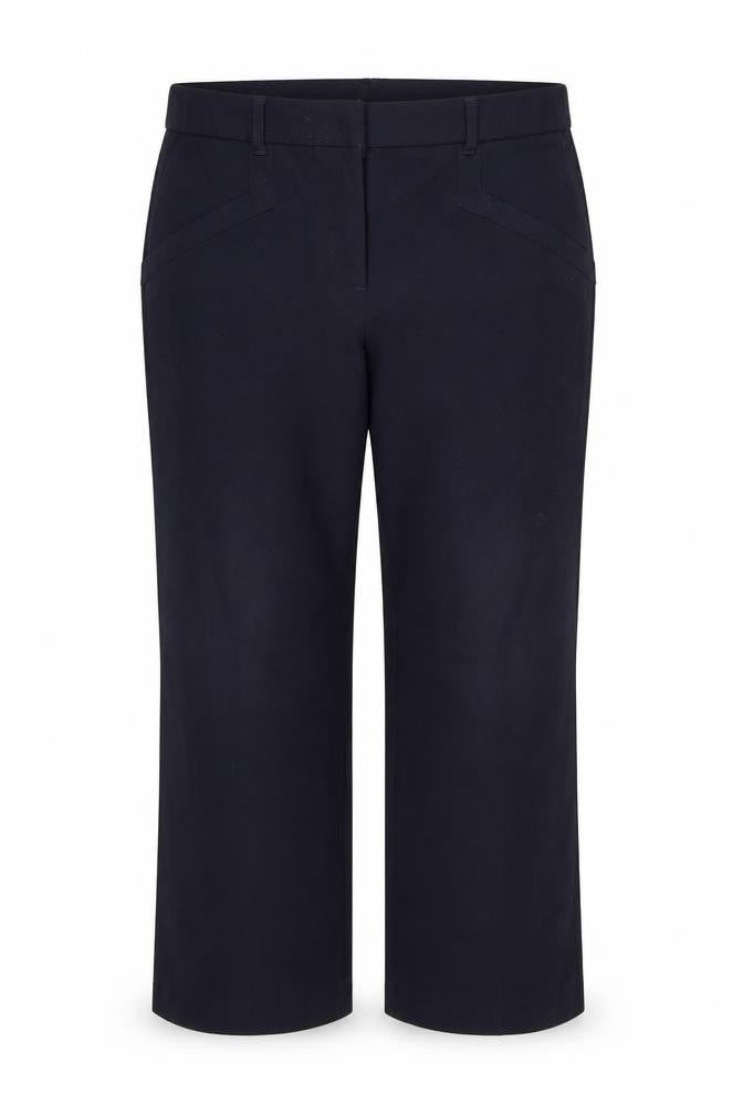 WOW Womens Blue  Rayon Trousers  Size 14 L24 in