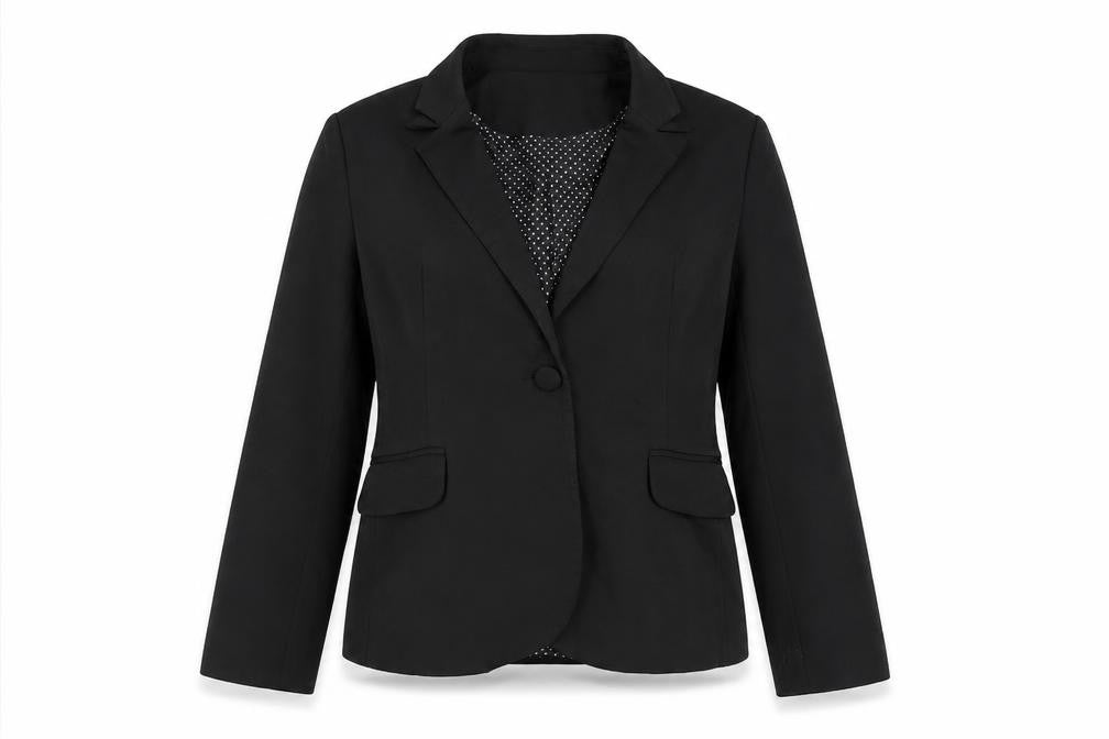 Preworn Womens Black   Jacket Suit Jacket Size L