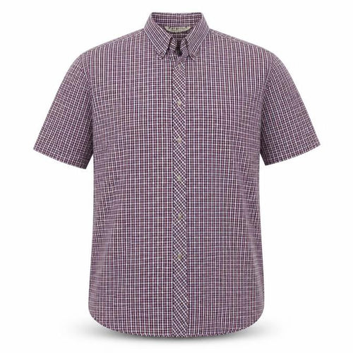 Giorgio Mens Red Check   Button-Up Size L
