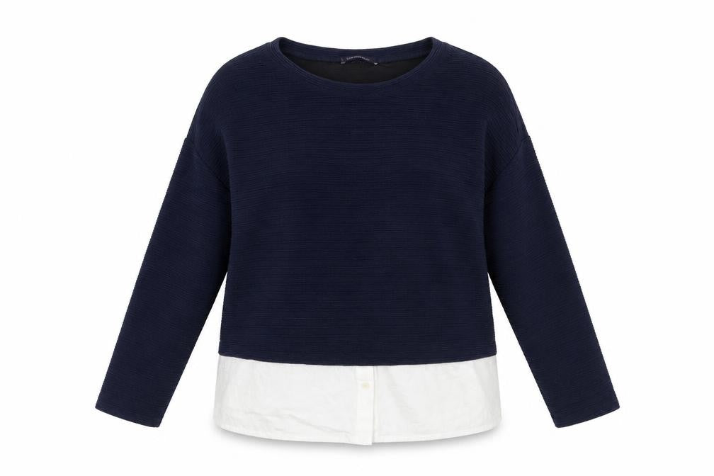 Violeta Womens Blue   Pullover Jumper Size L