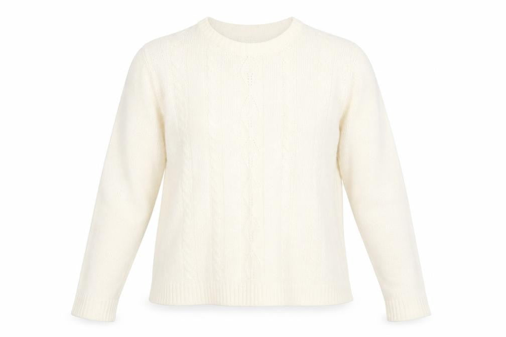 BM Womens Ivory   Pullover Jumper Size M