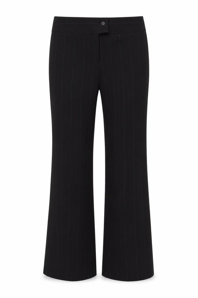 Liquid Womens Black Striped  Trousers  Size 34 in L29 in - Bootcut