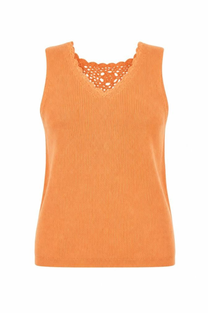 Dorothy Perkins Womens Orange   Vest Jumper Size 8
