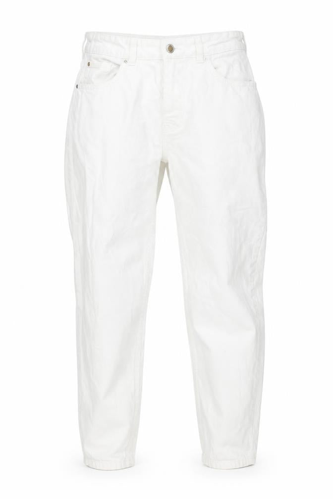 Preworn Womens White  Denim Straight Jeans Size 12 L25 in