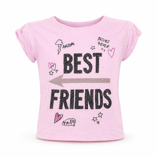 TU Girls Pink   Basic T-Shirt Size 7 Years