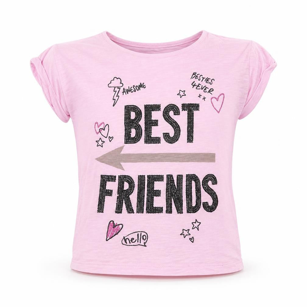 TU Girls Pink   Basic T-Shirt Size 7 Years