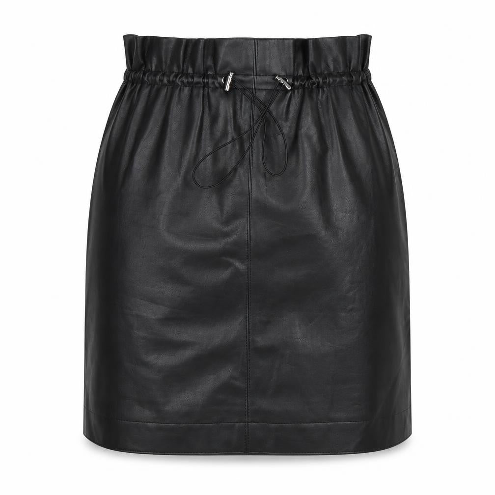 Front view of H&M women’s black straight & pencil skirt, size UK 8