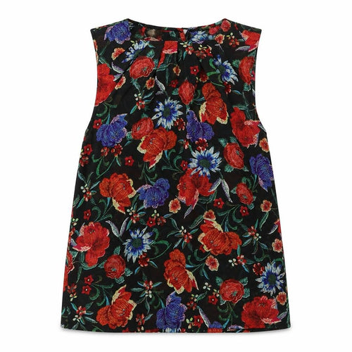 MNG collection Womens Black Floral  Basic Tank Size 6