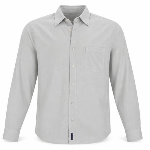 Chapter & Verse Mens Grey Check   Button-Up Size L