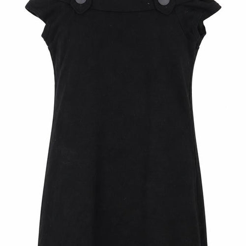 Miso Womens Black  Jersey Shift  Size M
