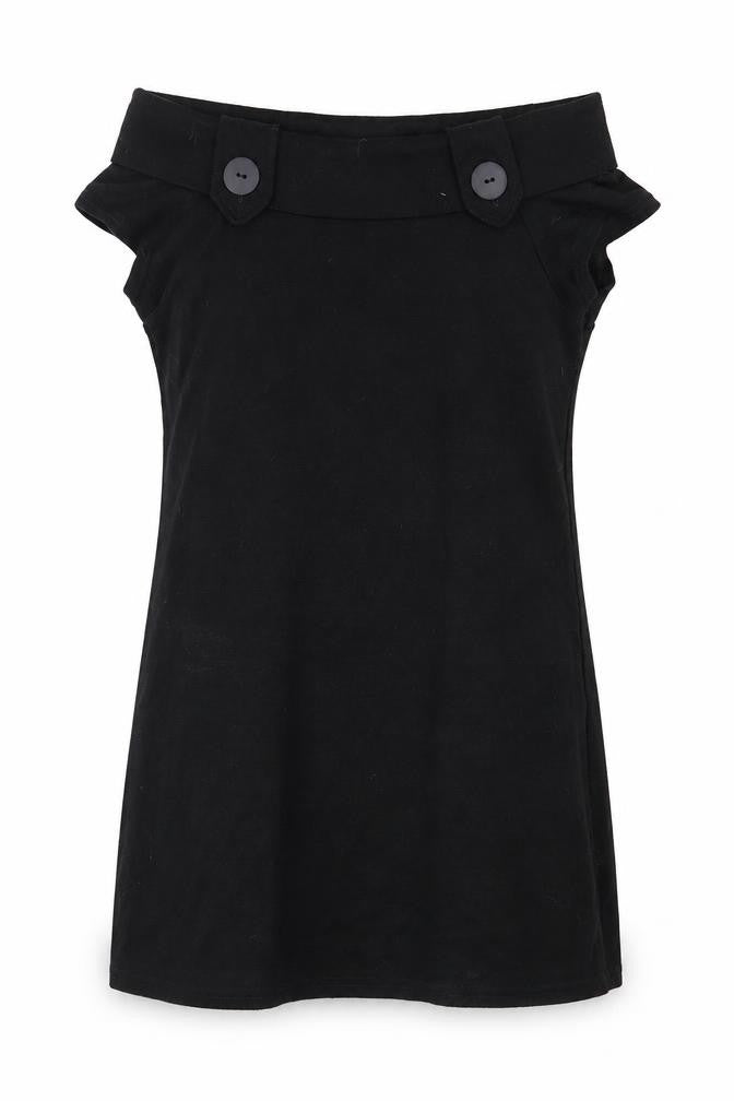 Miso Womens Black  Jersey Shift  Size M